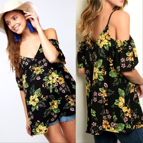 MARIE Floral Print Top - Picture 2 of 4